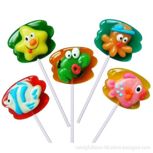 Factory directly Hot sell customized cartoon lollipop candy
